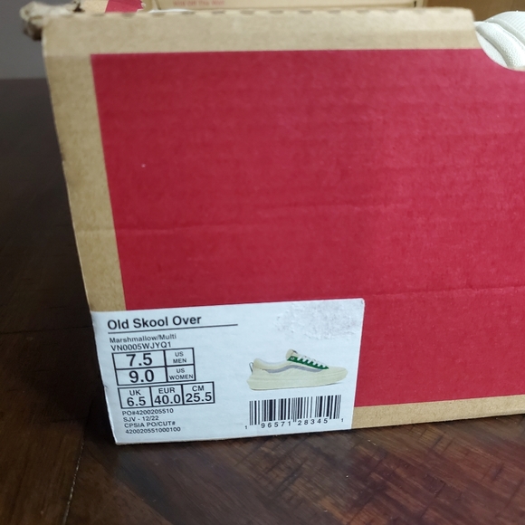 Vans Old Skool Overt Marshmallow/Multi Women Size 9, Men Size 7.5 - Picture 11 of 12